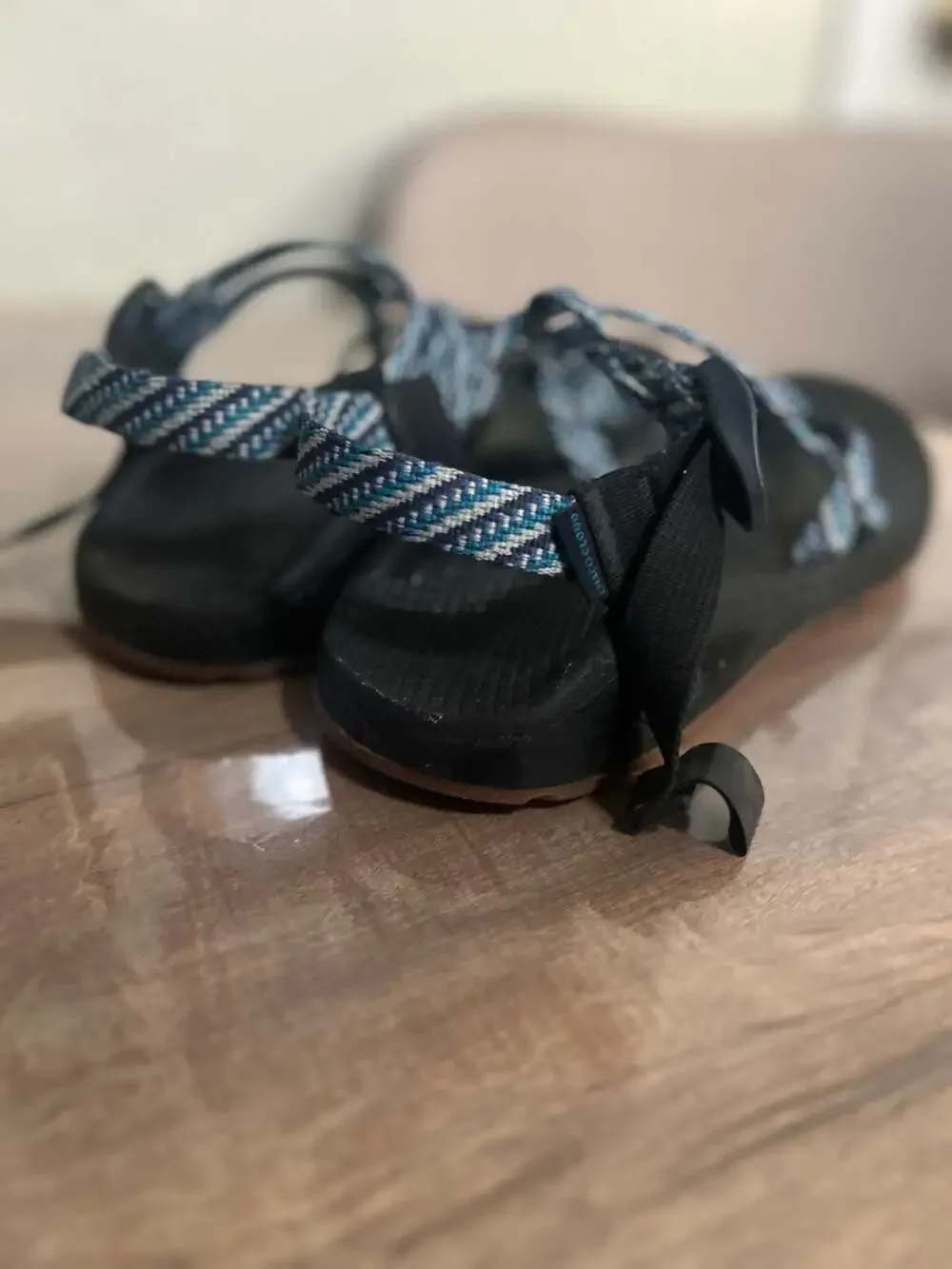 Chaco Women's ZX/2 Cloud Hiking Sandals in Blue Pattern